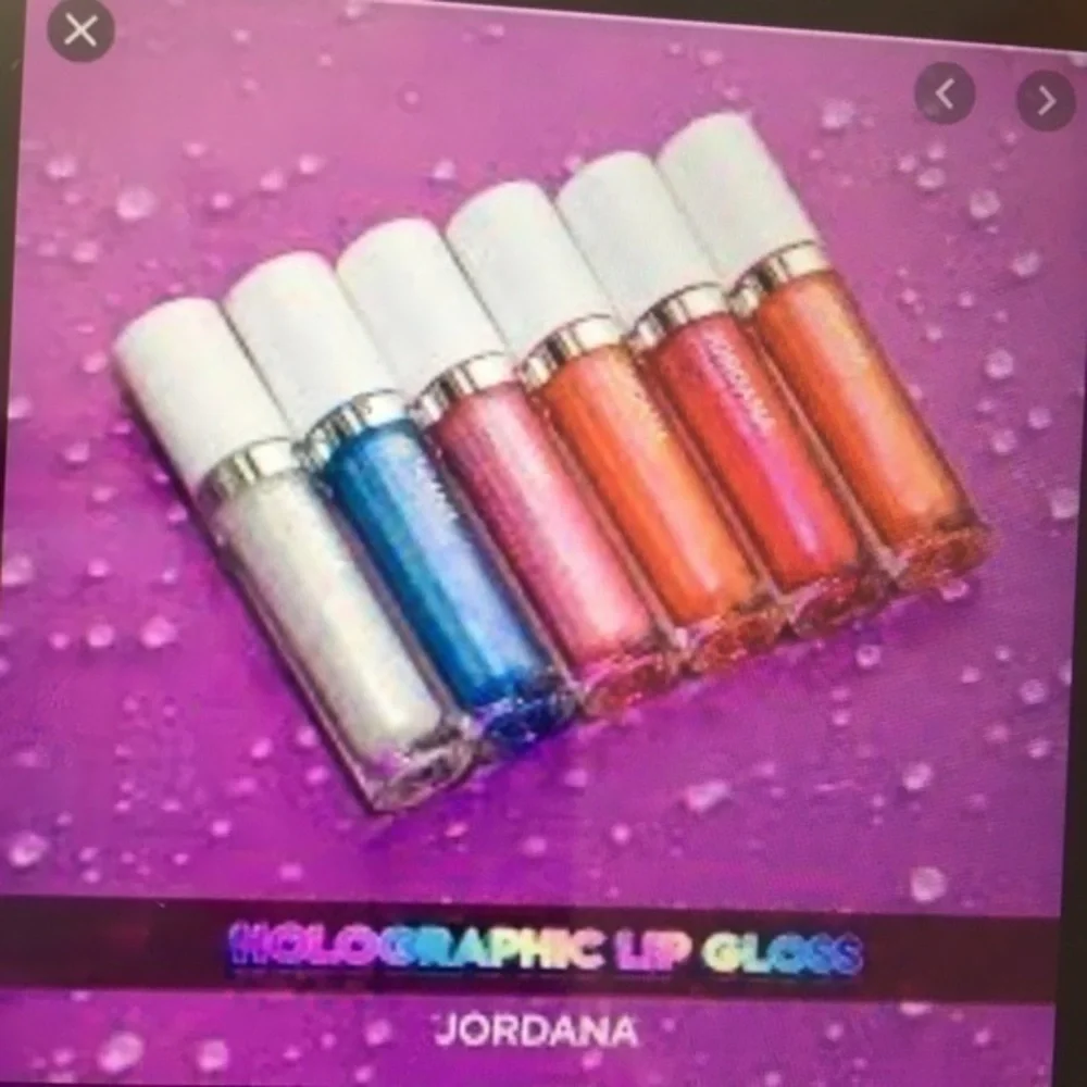 Jordana Cosmic Glow Galactic Blue lip gloss